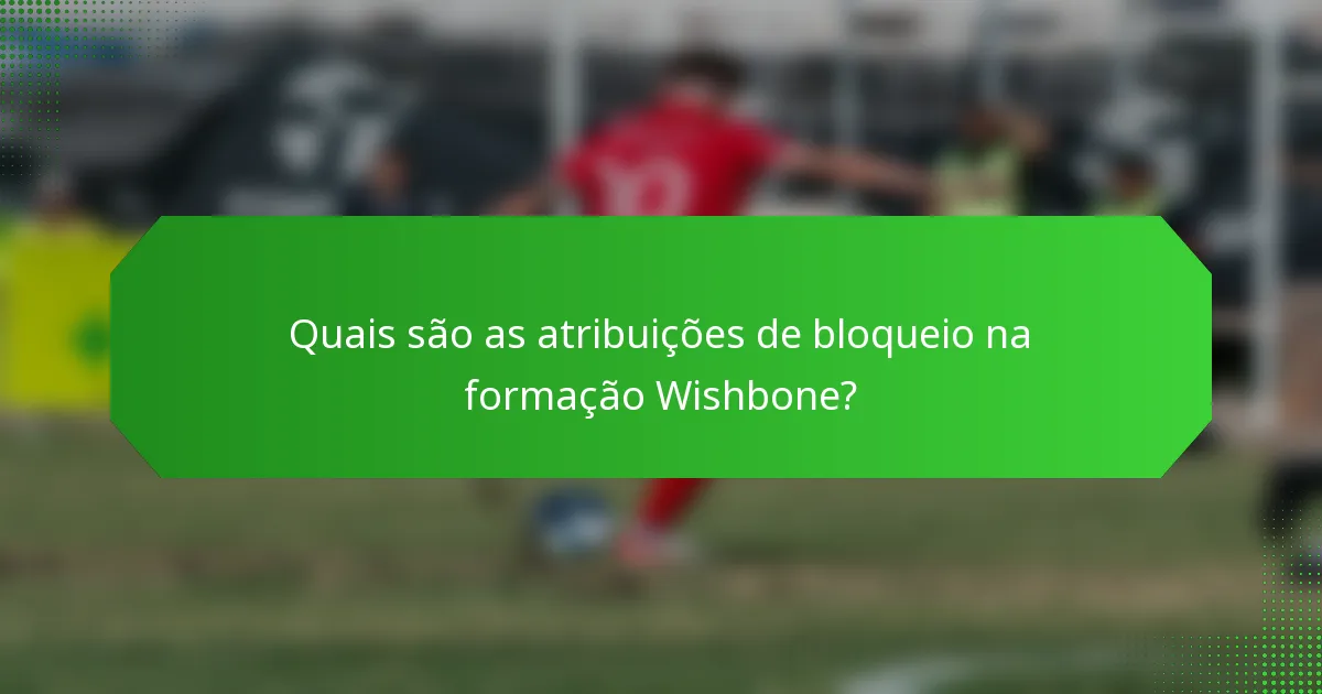 Quais são as atribuições de bloqueio na formação Wishbone?